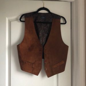 Daniel Hechter Paris Tan Suede vest